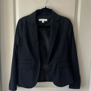 New York & Company Black Pinstripe Blazer